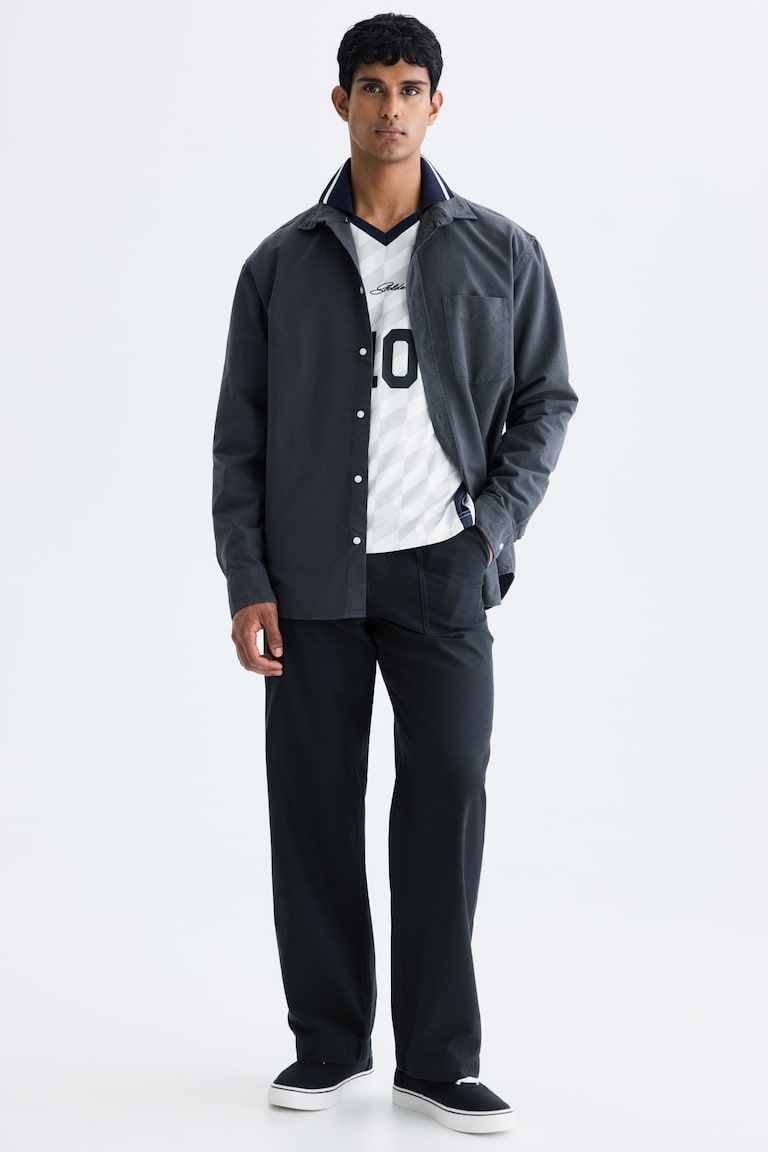 Relaxed-Fit Twill Pants