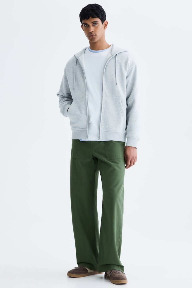 Relaxed-Fit Twill Pants