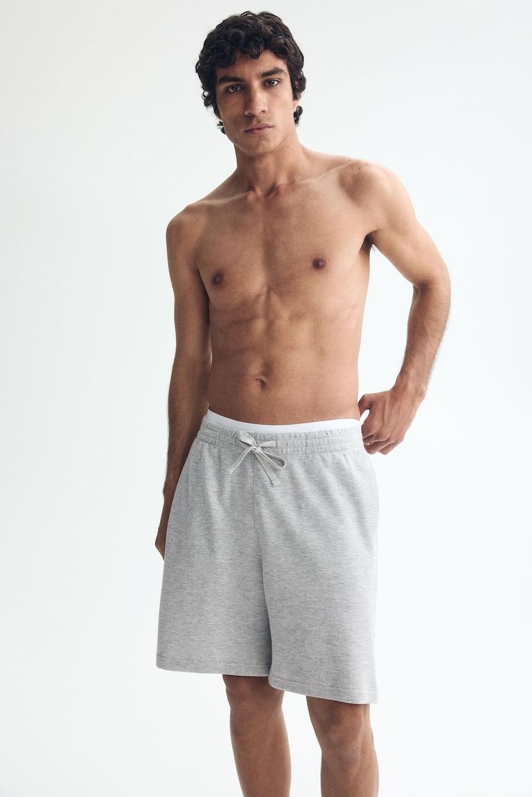 Relaxed-Fit Waffled Shorts