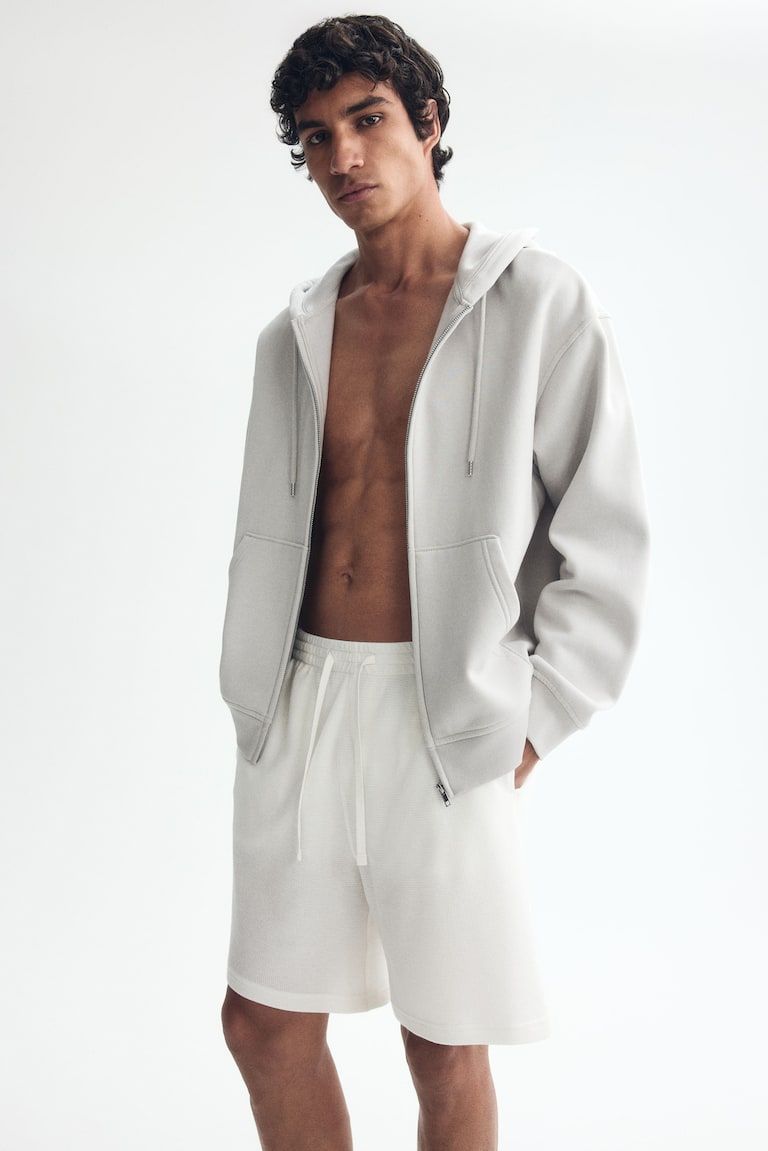 Relaxed-Fit Waffled Shorts