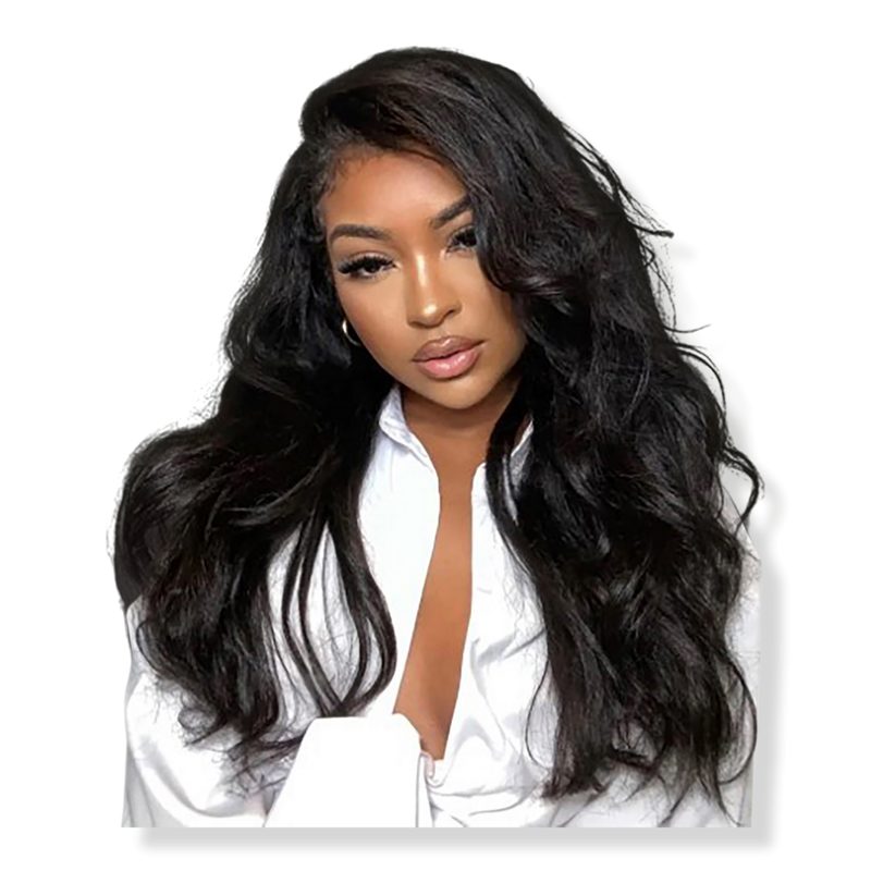 Relaxed Natural Blowout Kinky Straight Human Hair Clip Ins Extensions - 12"