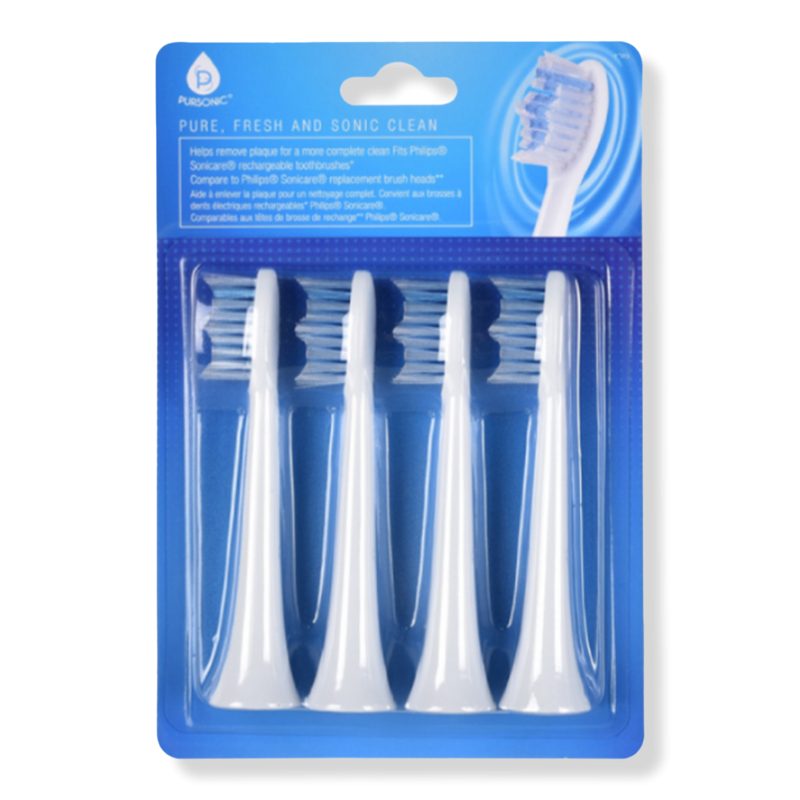 Replacement Toothbrush Heads, Compatible with Sonicare Electric Toothbrush - 4-Pack