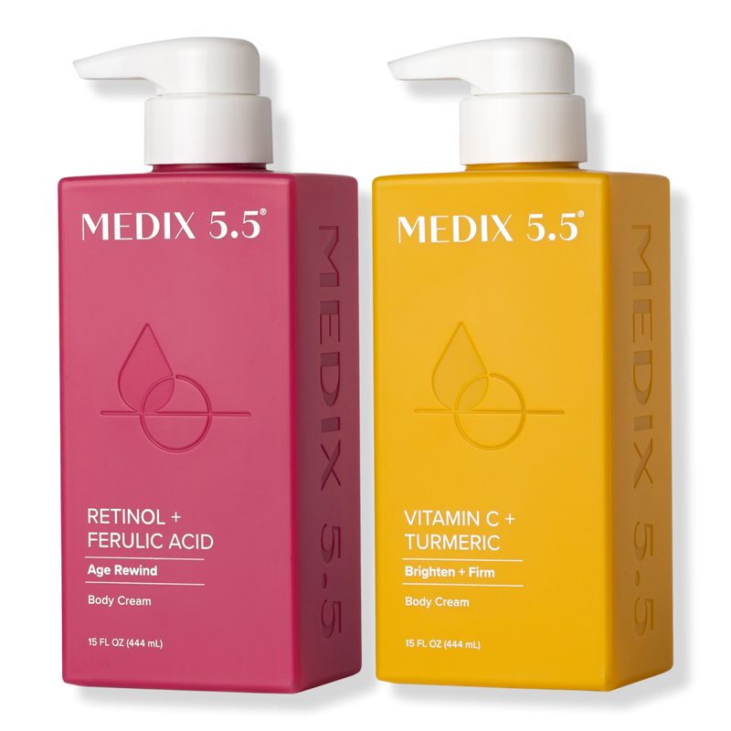 Retinol Body Lotion & Vitamin C Body Cream Moisturizer 2PC Set