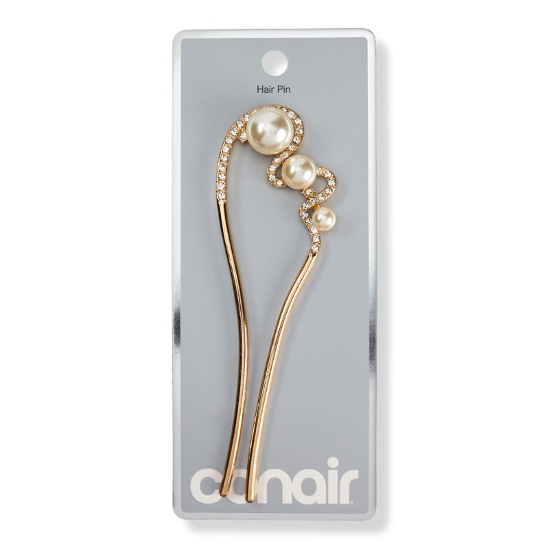 Rhinestone and Faux Pearl Hair Pin