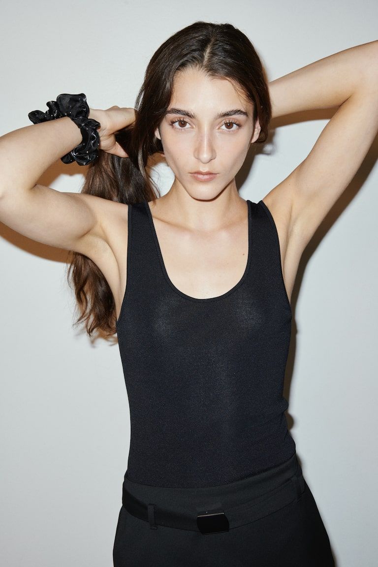 Rhinestone-Embellished Scrunchie
