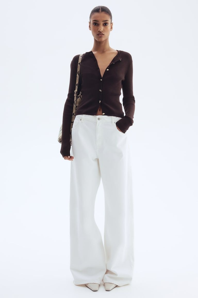 Rib-Knit Cardigan