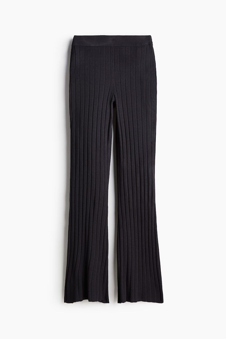 Rib-knit Pants