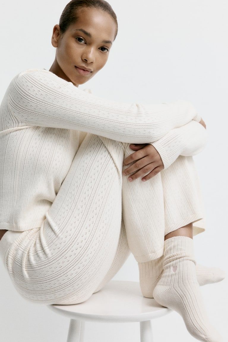 Rib-Knit Socks