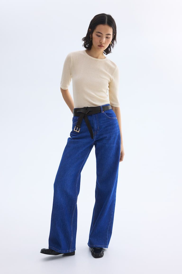 Rib-Knit T-Shirt