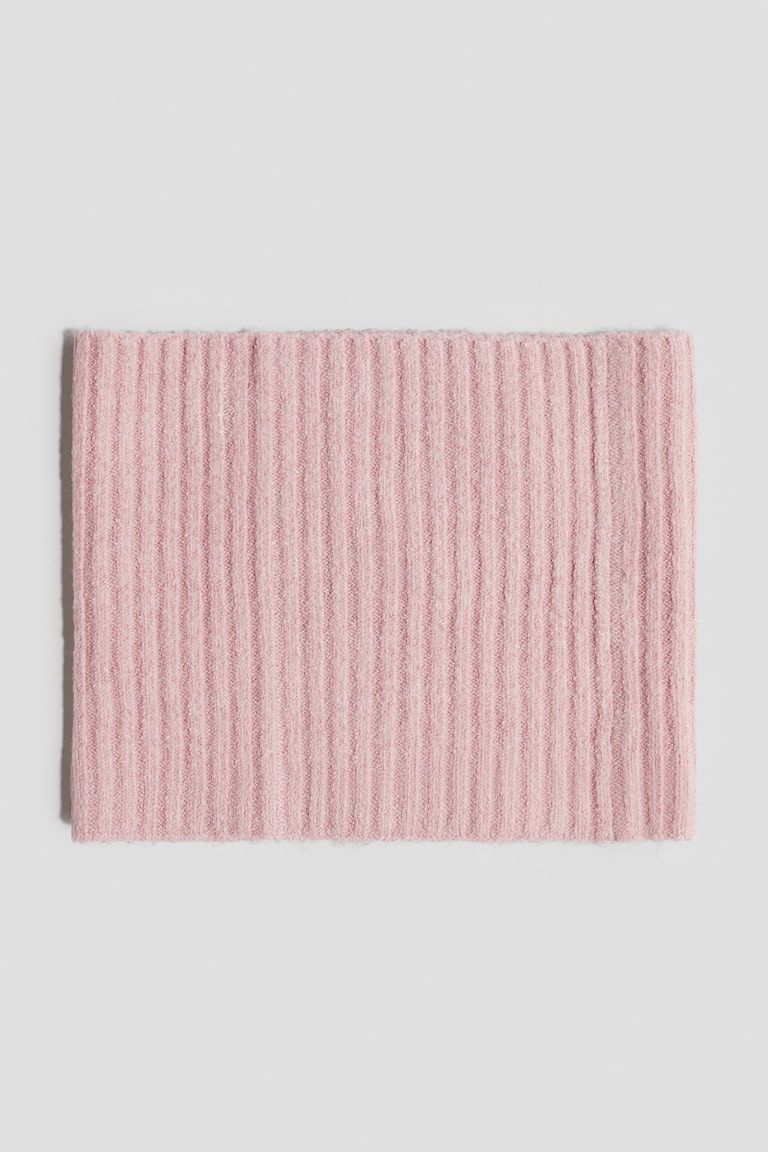 Rib-knit Tube Scarf