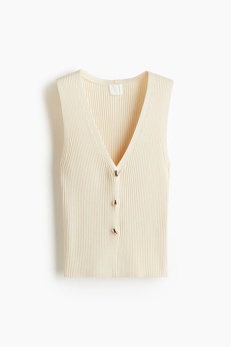 Rib-Knit Vest