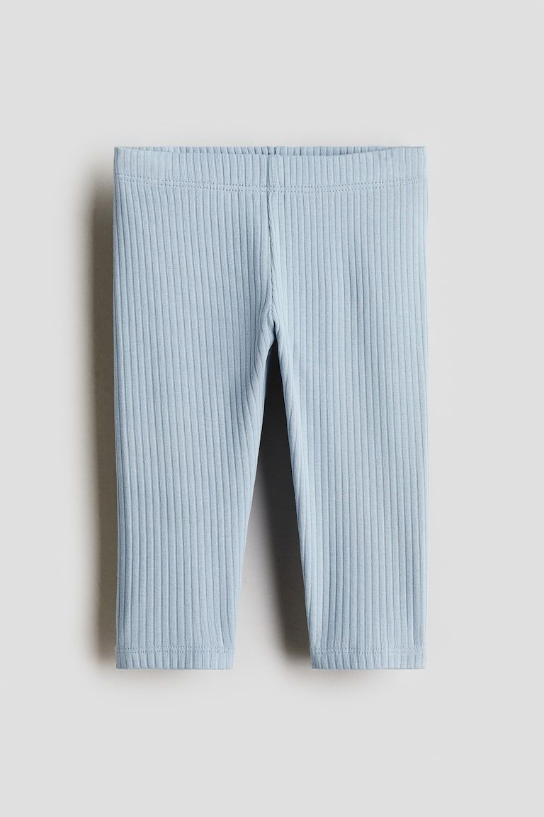 Ribbed Cotton Leggings