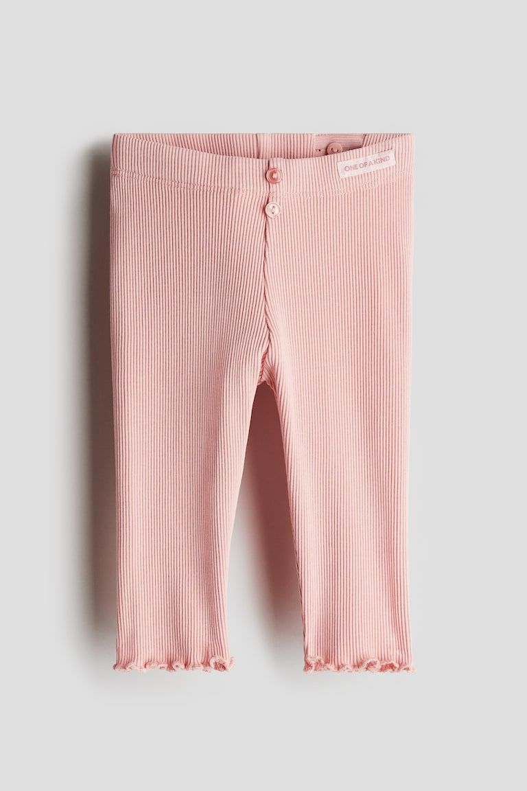 Ribbed Cotton Leggings