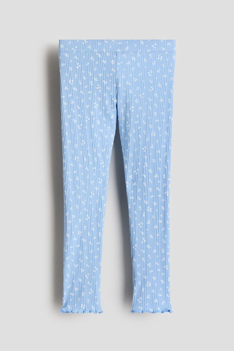 Ribbed Cotton Leggings