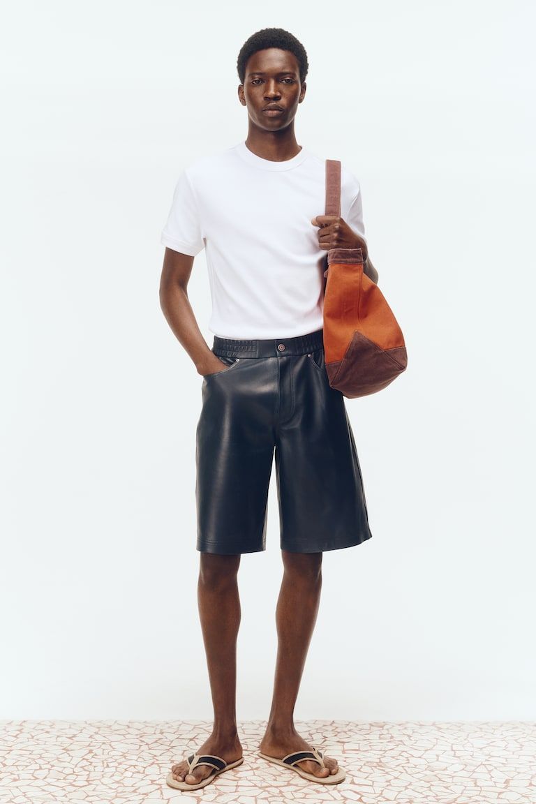 Ribbed Cotton T-Shirt