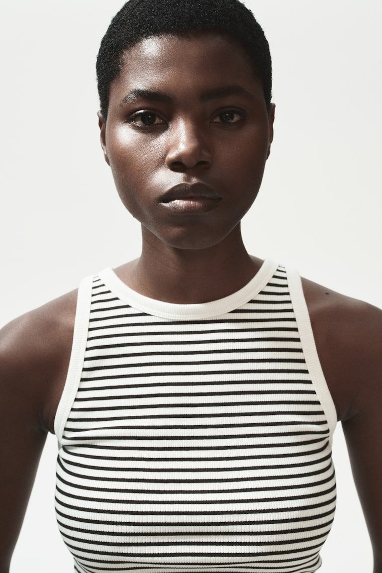 Ribbed Cotton Tank Top