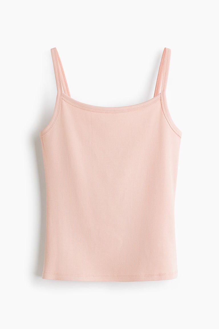 Ribbed Cotton Tank Top