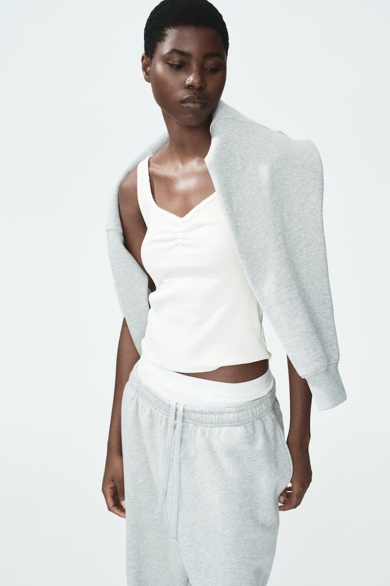 Ribbed Cotton Tank Top