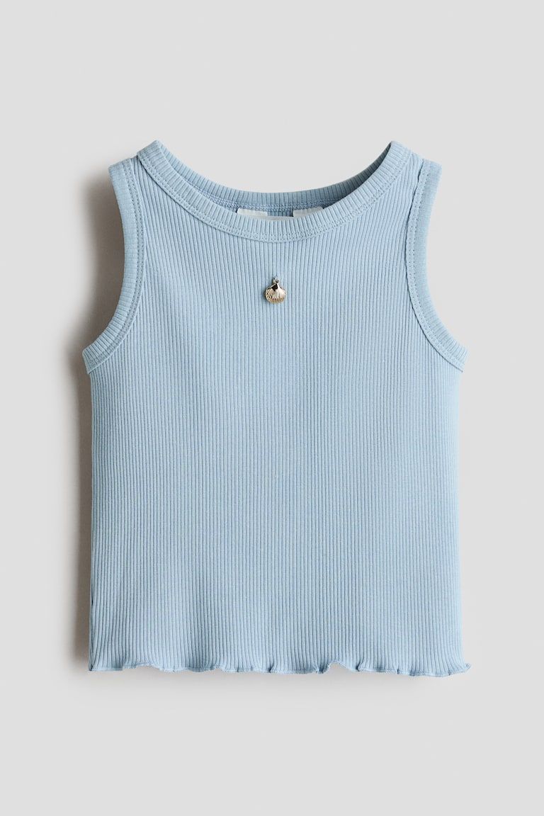 Ribbed Cotton Tank Top