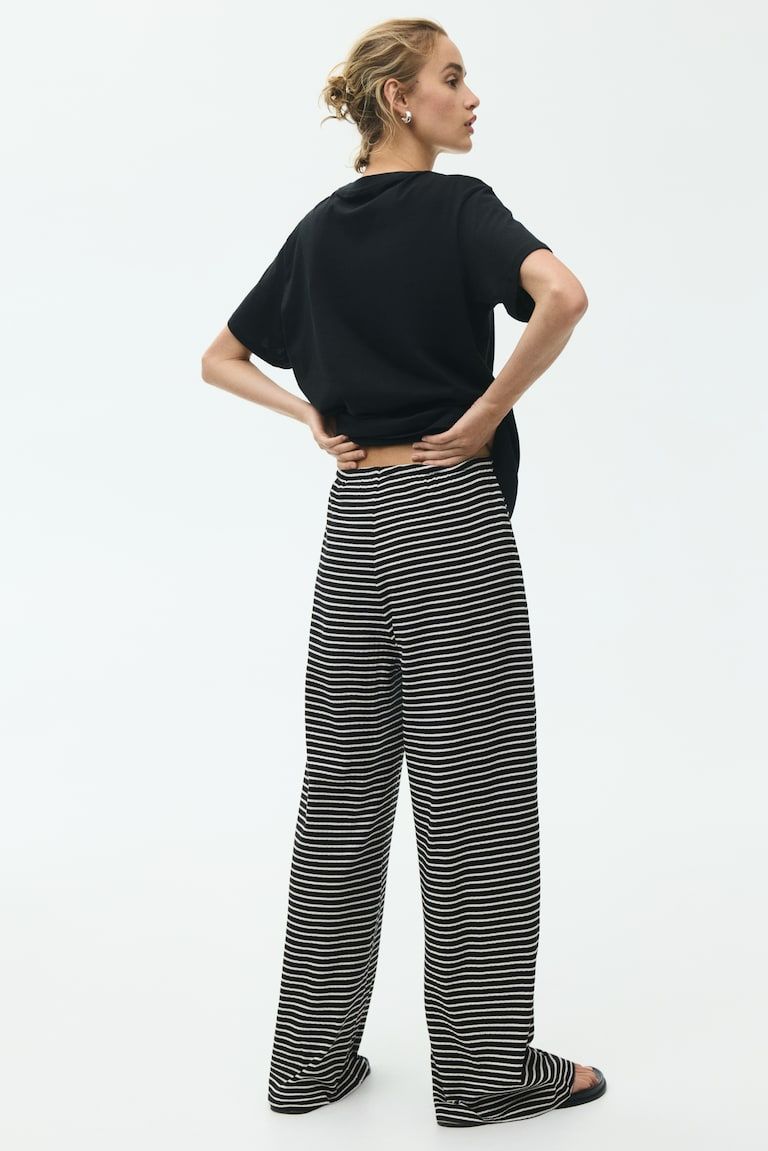 Ribbed Drawstring Pants