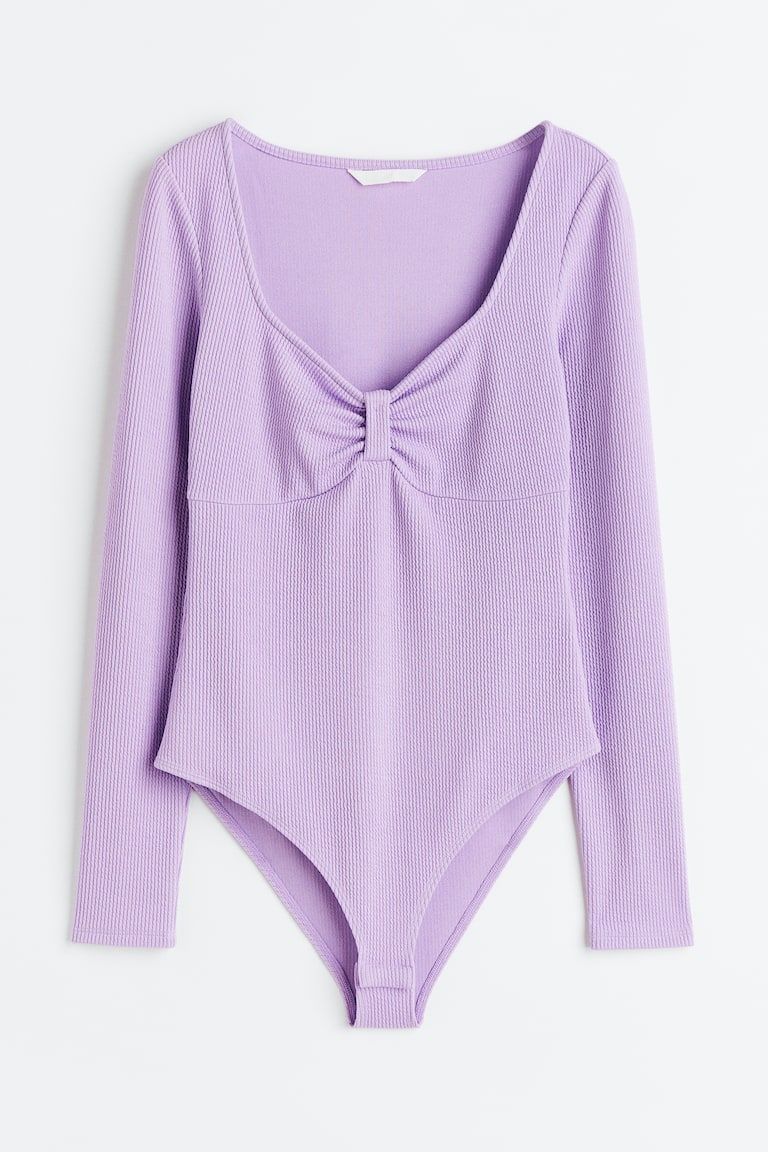 Ribbed Jersey Bodysuit