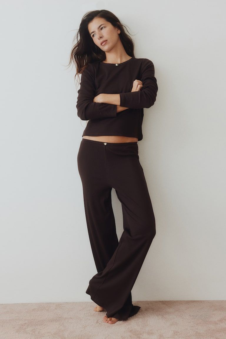 Ribbed Jersey Pajamas