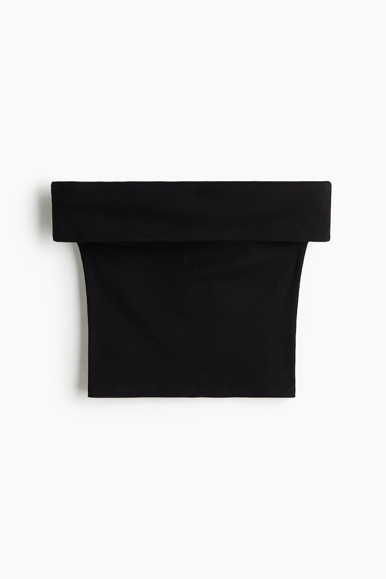 Ribbed Off-the-Shoulder Top