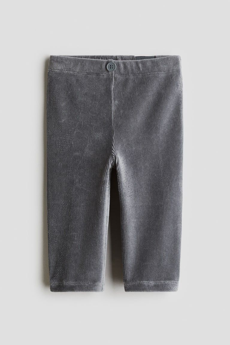 Ribbed Velour Leggings