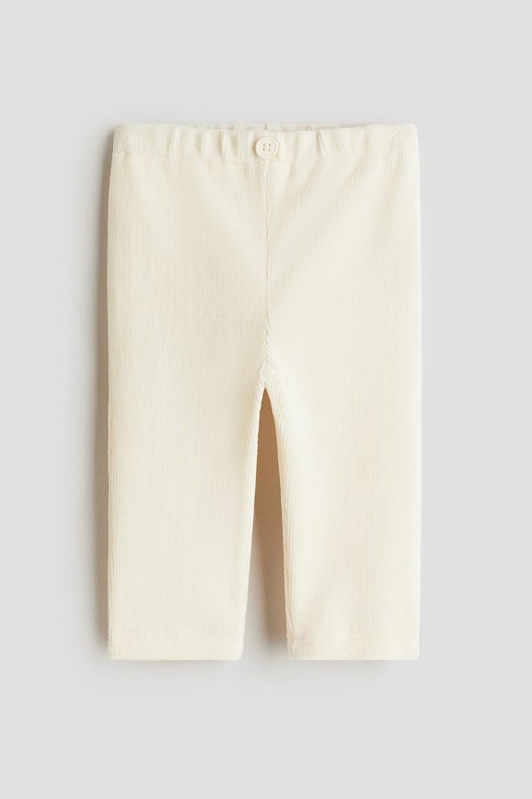 Ribbed Velour Leggings