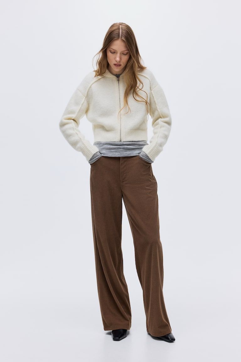 Ribbed Velour Pants