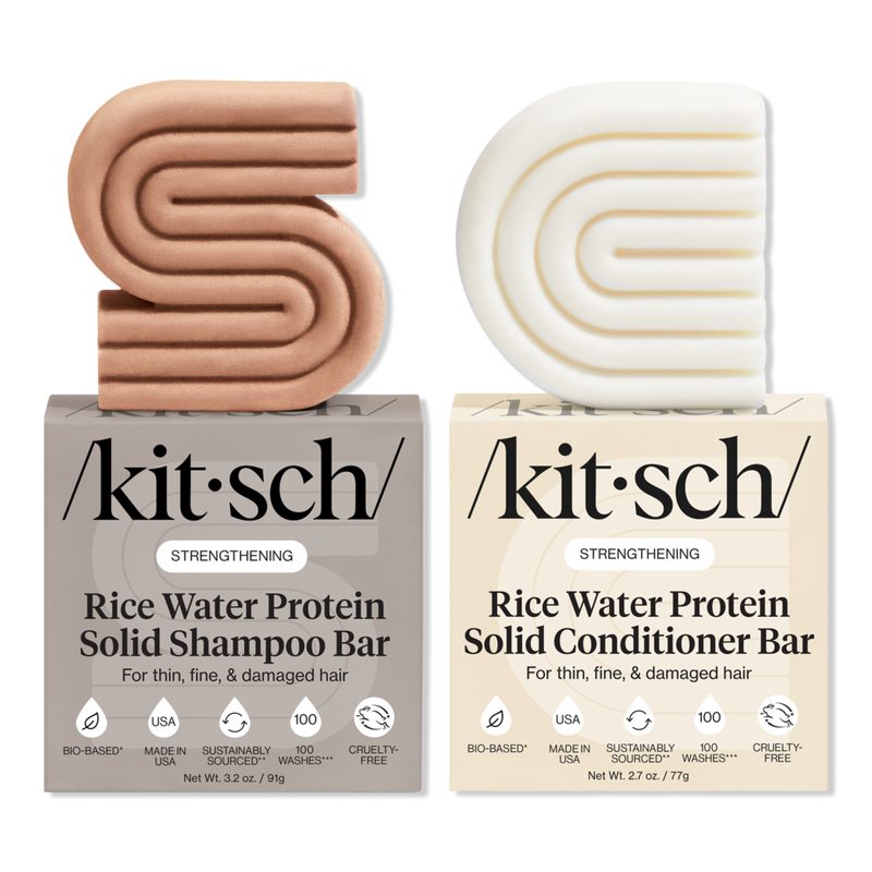 Rice Water Protein Strengthing Shampoo + Conditioner Combo - White Tea & Mandarin