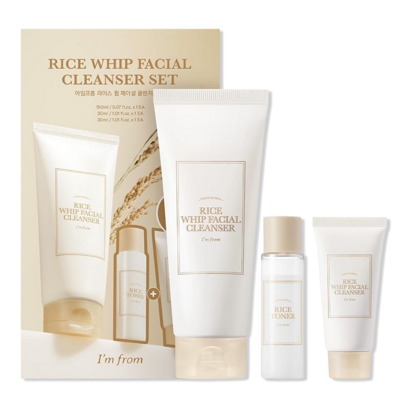 Rice Whip Facial Cleanser Set