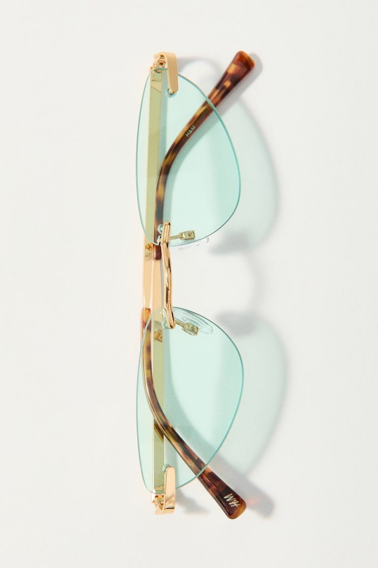 Rimless Cat-Eye Sunglasses