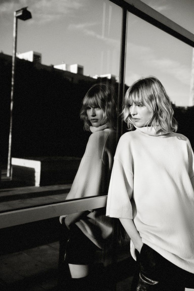 Roll-Neck Wool Sweater
