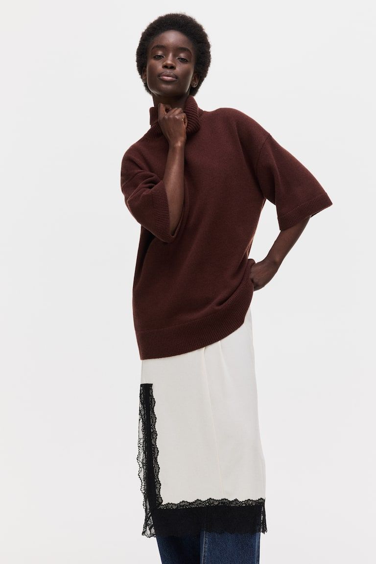 Roll-Neck Wool Sweater