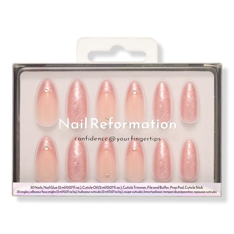 Rose Quartz Press On Nails