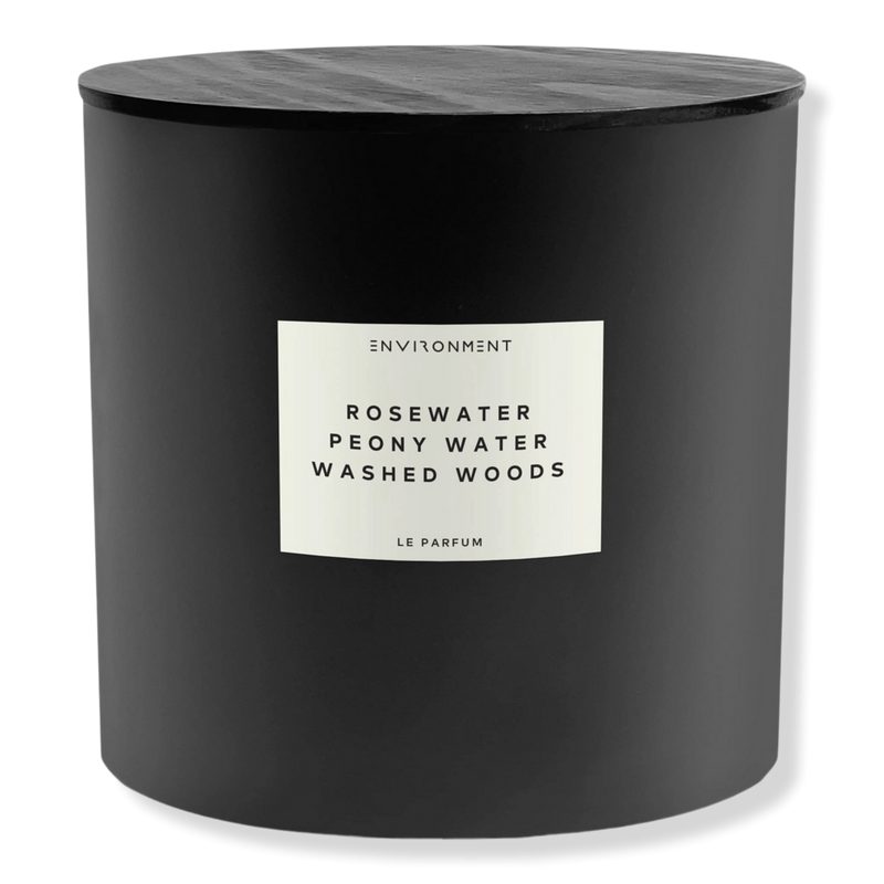 Rosewater Peony Water Washed Woods Aromatic Candle - 55 oz