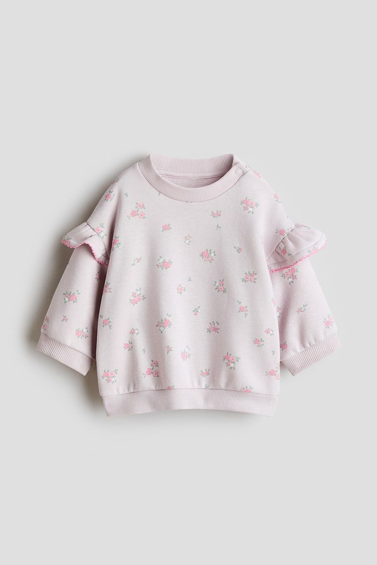 Ruffle-Detail Sweatshirt