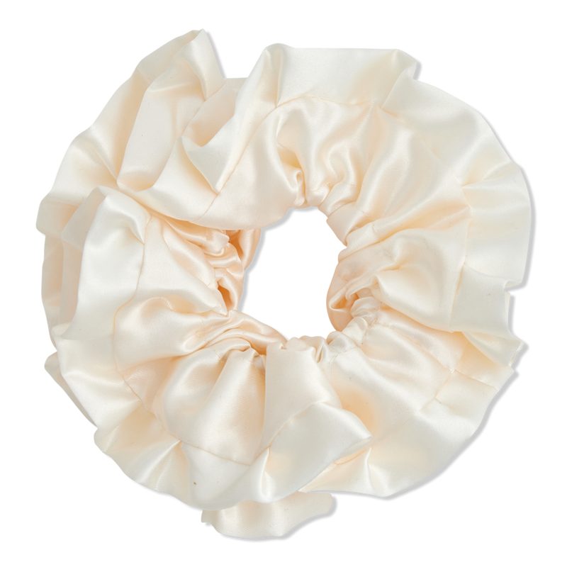 Ruffle Satin Scrunchie