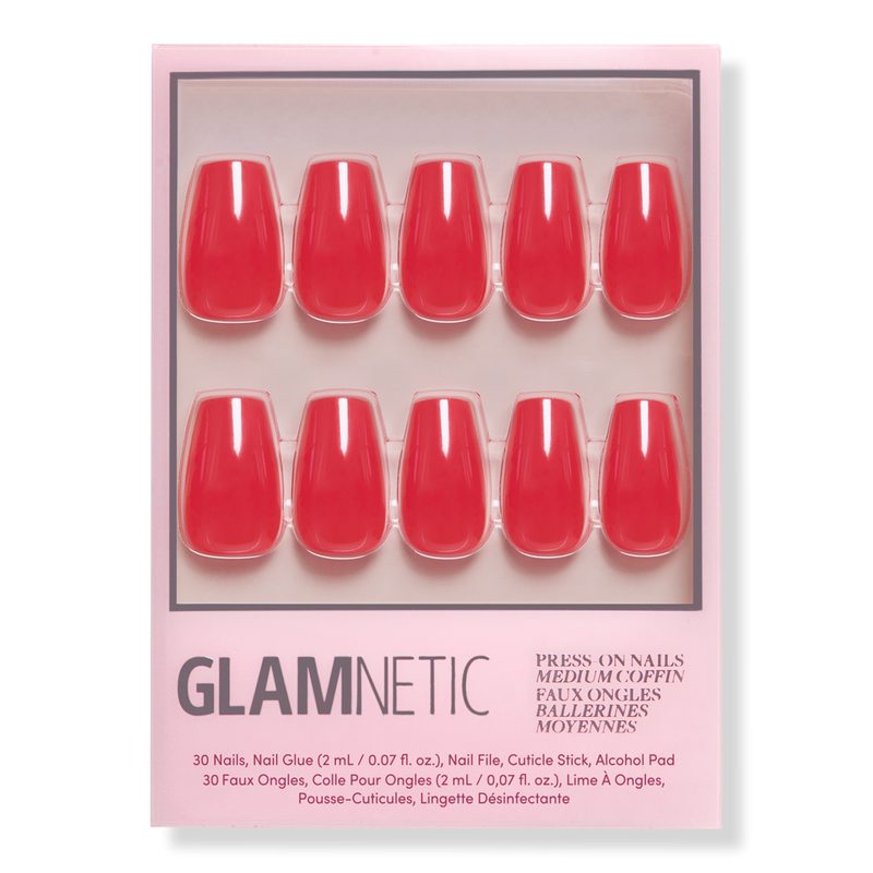 Runway Red Press-On Nails
