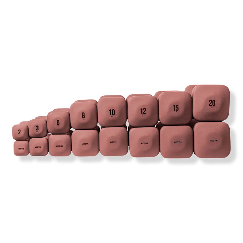 SafeGrip Dumbbells Full Set - Rose
