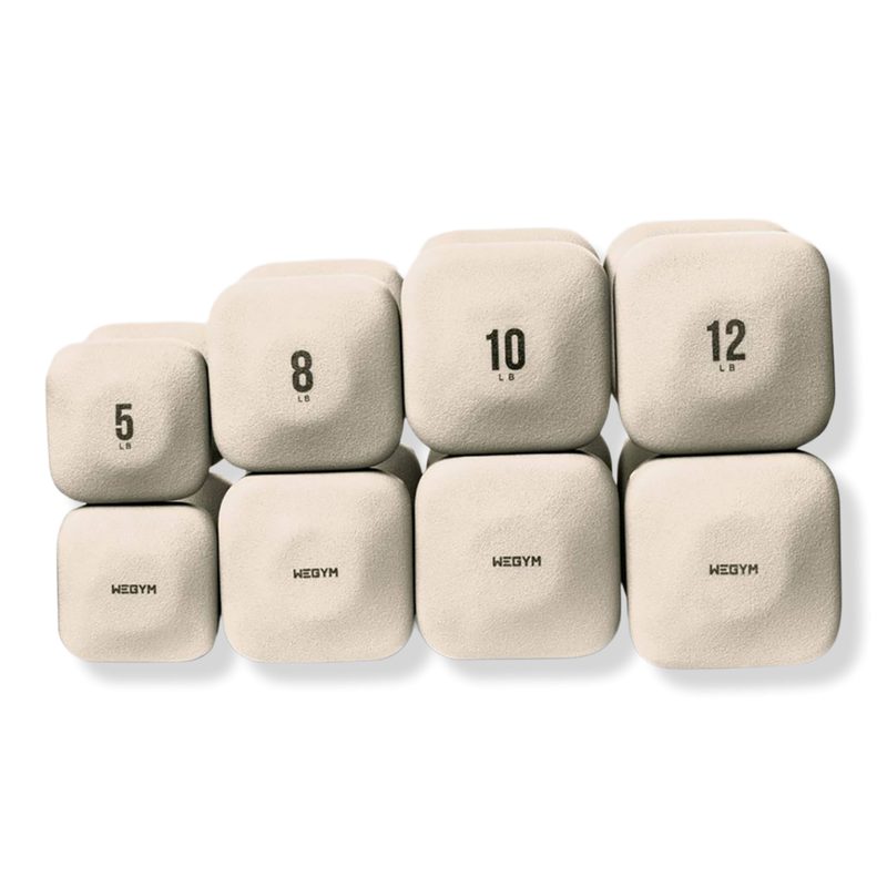 SafeGrip Dumbbells Medium Set - Sandstone