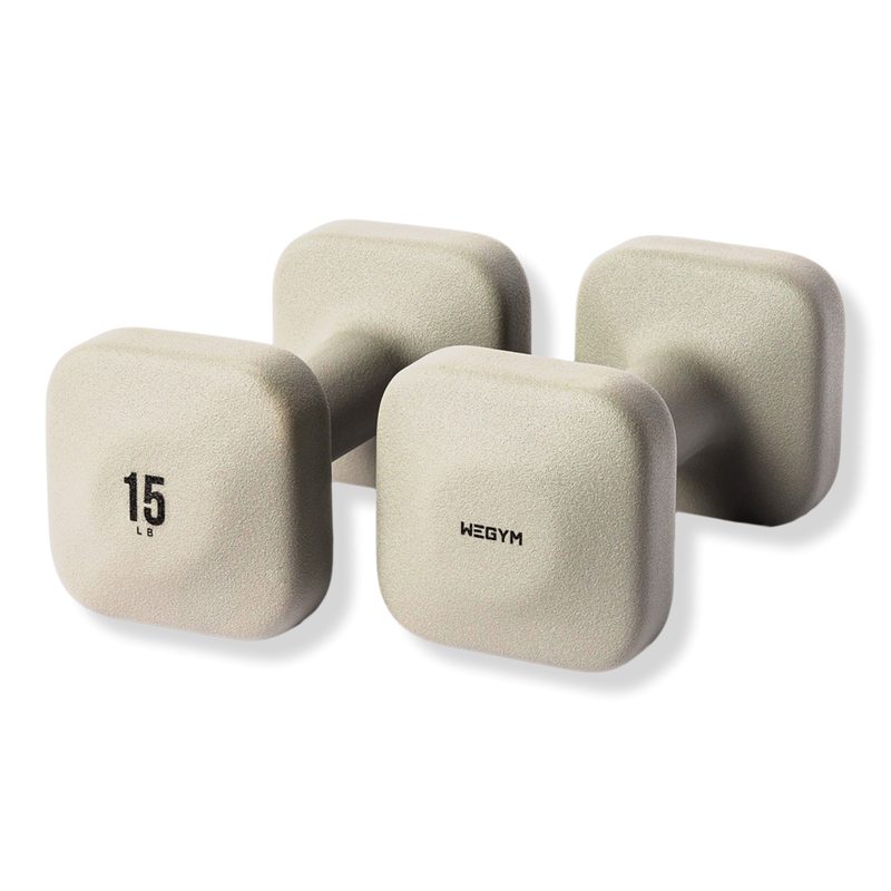 SafeGrip Dumbbells - Sandstone - 15 LB