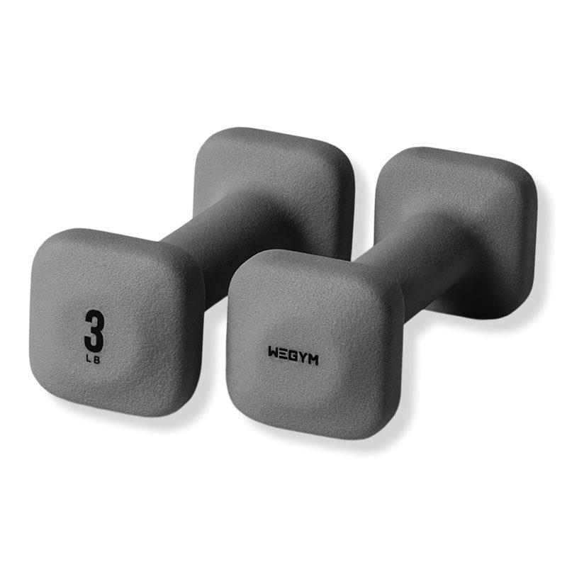 SafeGrip Dumbbells - Slate - 3 LB