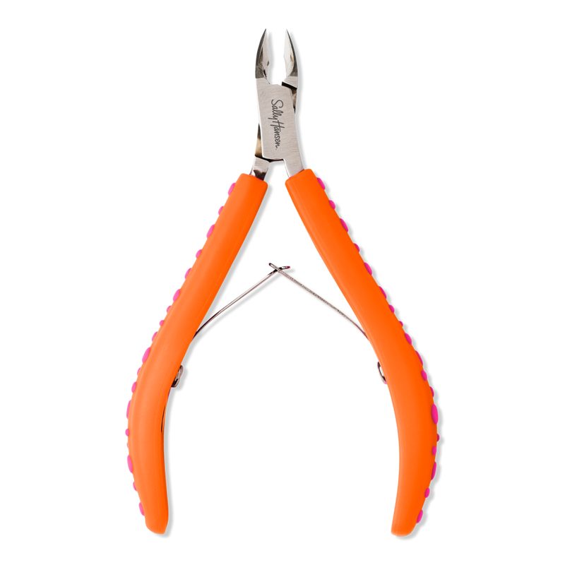 Salon Effects Nip 'em Neat Cuticle Nippers with Comfort Grip - Orange