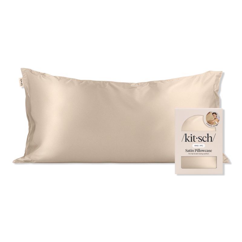 Satin King Pillowcase - Champagne