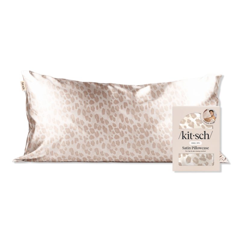 Satin King Pillowcase - Leopard