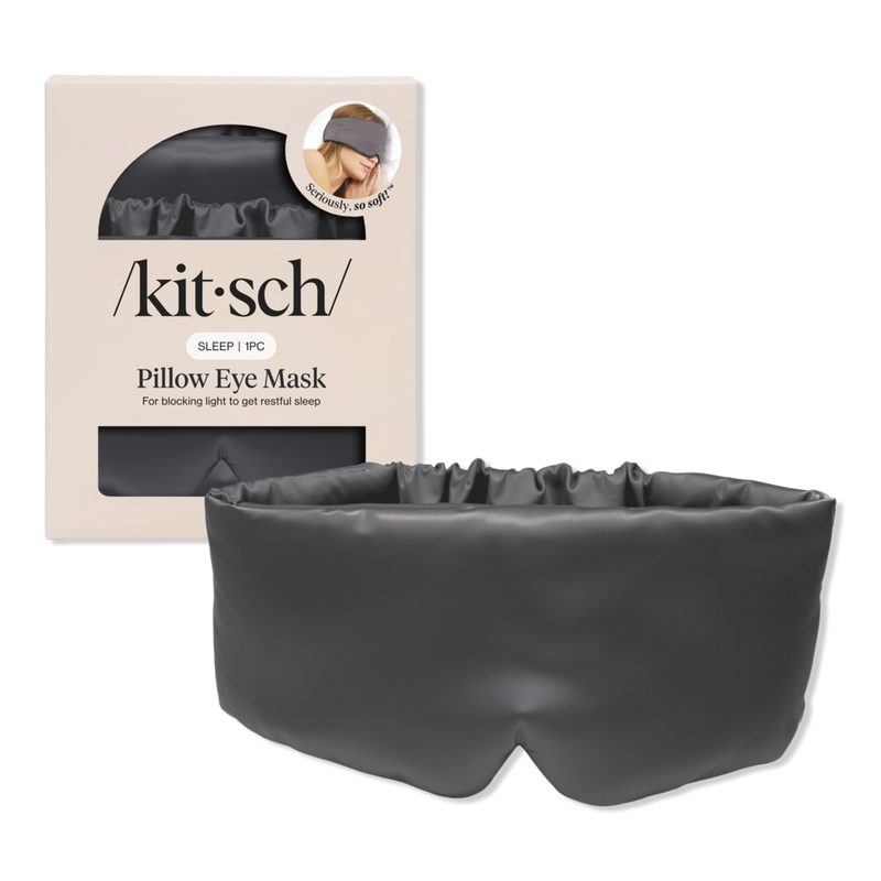 Satin Pillow Sleeping Eye Mask - Charcoal