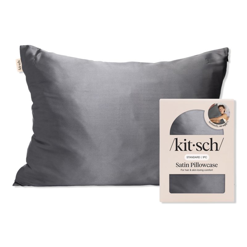 Satin Pillowcase - Charcoal