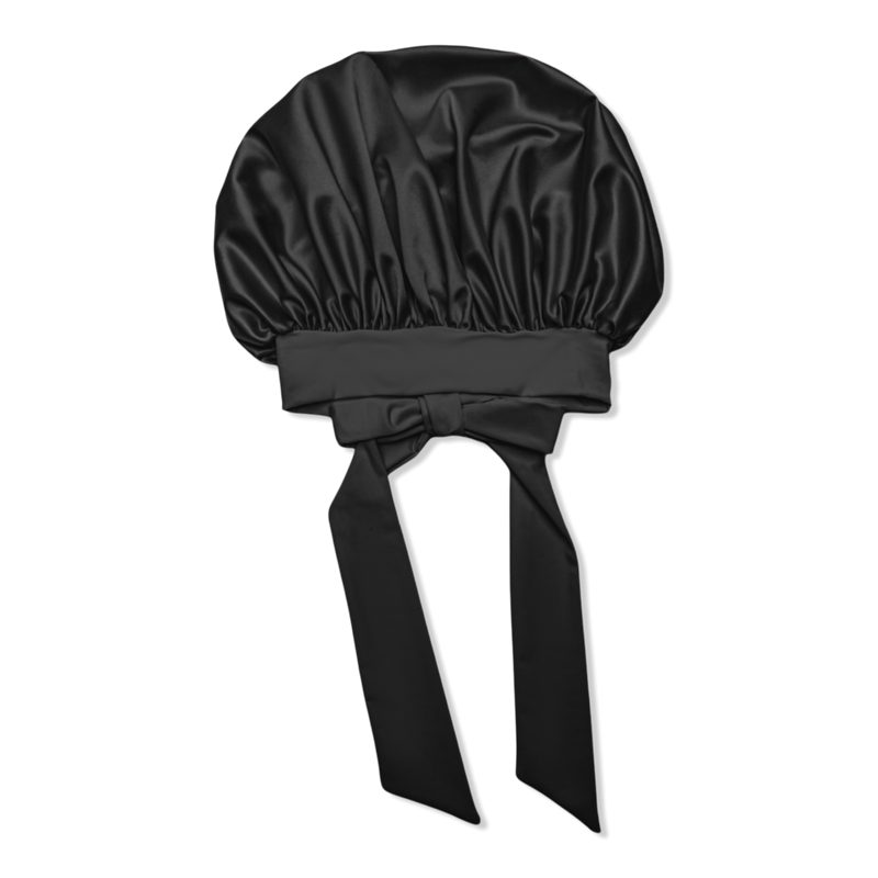 Satin Sleep LuxeBonnet - Black